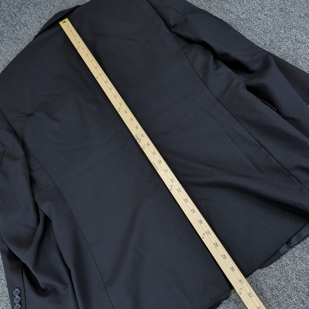 Jos A Bank Classic Professional Blazer Mens 41R Black 100% Wool Suit Jacket - Picture 8 of 13